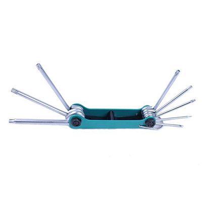 Раскладной набор шестигранных антивандальных ключей - 8 шт. (T9H,T10H,T15H,T20H,T25H, T27H,T30H,T40H