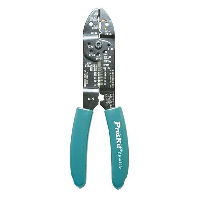 Усиленные клещи для обжима клемм, резки и зачистки, многожильные провода 0.2-5.2кв.мм, одножильные п