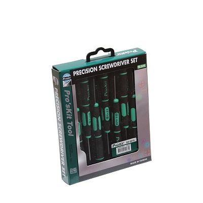 Набор прецизионных шлицевых и крестовых отверток ProsKit SD-081A
