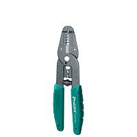 Инструмент(Клещи) 7 в 1 для зачистки, обжима, AWG18-10, 0.9/1.25/2.0/3.5/5.5кв.мм ProsKit 8PK-3161