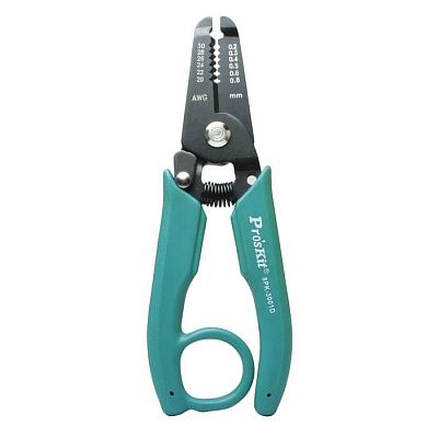 Клещи(стриппер) для зачистки проводов AWG 30-20(0.2/0.3/0.4/0.5/0.6/0.8mm) ProsKit 8PK-3001D
