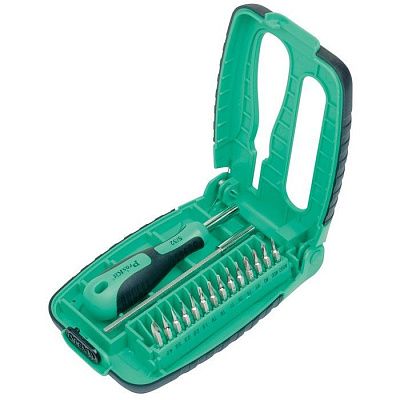 Отвертка с набором бит (14шт) обеспечивает удобную работу в труднодоступных местах. ProsKit SD-9804 Отвертка с набором бит (14шт) обеспечивает удобную работу в труднодоступных местах. ProsKit SD-9804