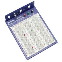 Макетная плата для сборки и моделирования электрических схем. Кол. отверстий: 2420. ProsKit BX-4135