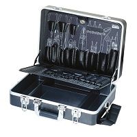 Кейс из твердого пластика для инструментов, 2 съемных поддона с вшитыми карманами и слотами  ProsKit