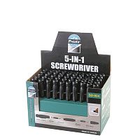 Отвертка 5-в-1 с набором бит и фонариком ProsKit SD-804